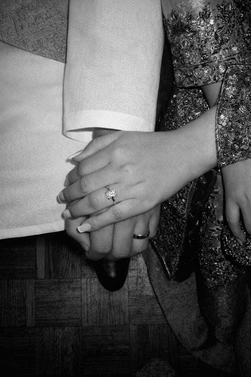 Faris and Ujala holding hands